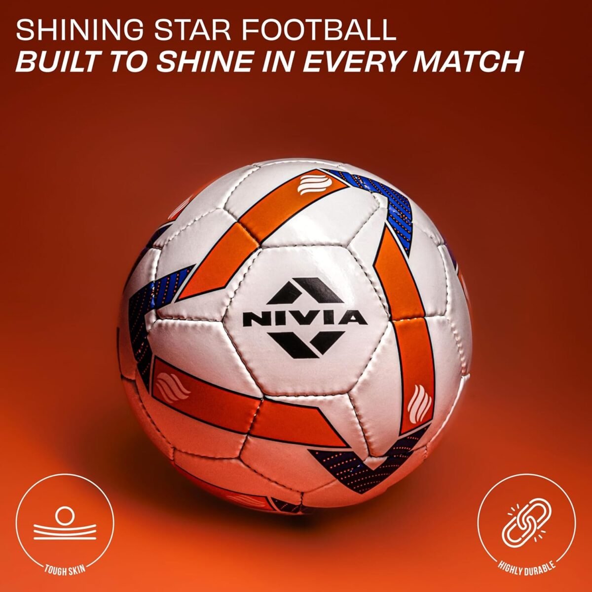 NIVIA SHINING STAR FOOTBALL (SIZE 5) 2 Nivia Shining Star Football (Size 5) - Image 2