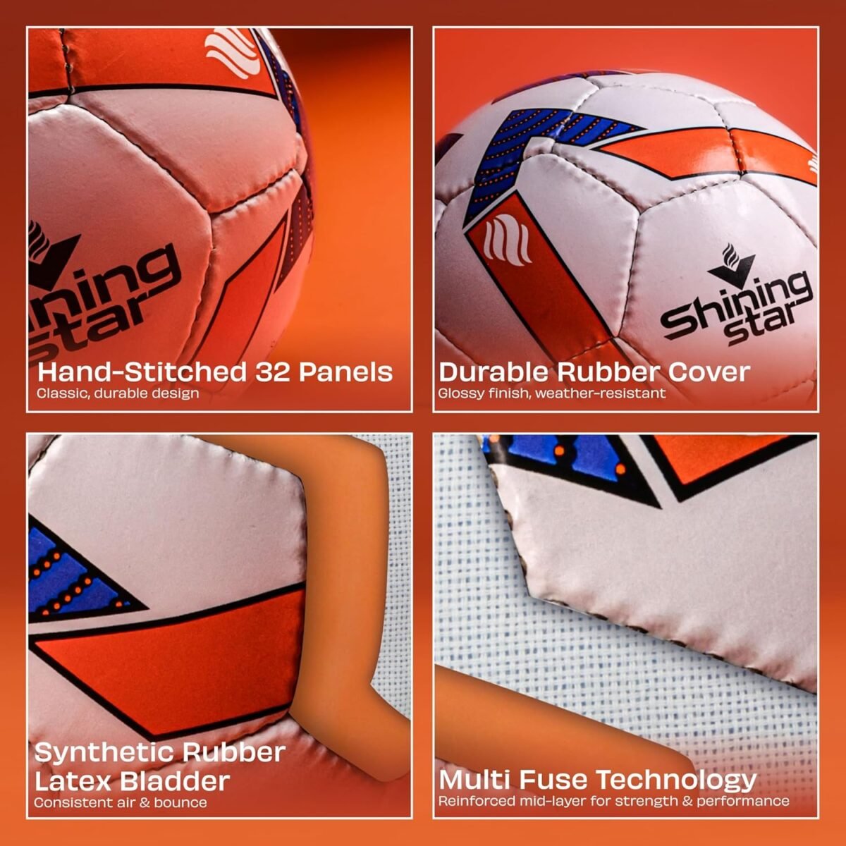 NIVIA SHINING STAR FOOTBALL (SIZE 5) 4 Nivia Shining Star Football (Size 5) - Image 4