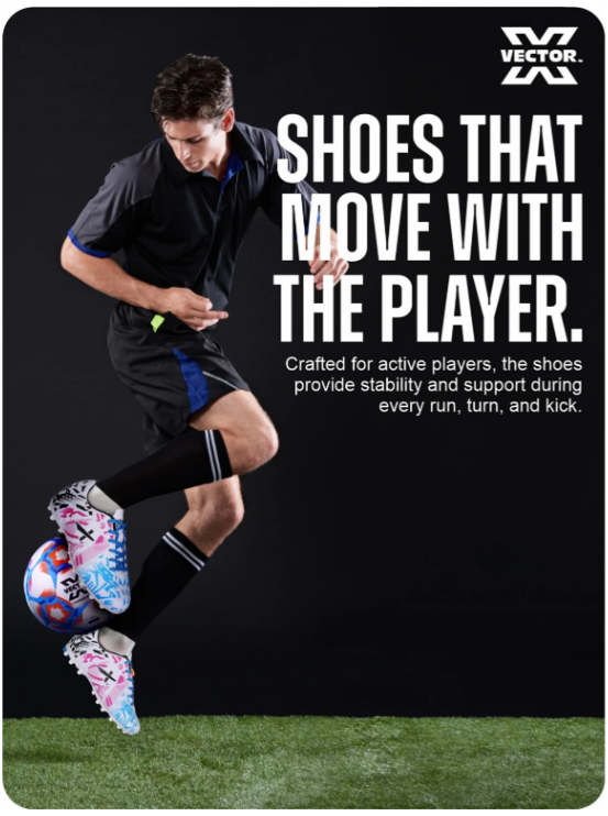 VECTOR X TRIGGER 3D TEXTURED SYNTHETIC LEATHERTPU SOLE FOOTBALL SHOES 6 VECTOR X Trigger 3D textured Synthetic leatherTPU Sole Football Shoes - Image 6